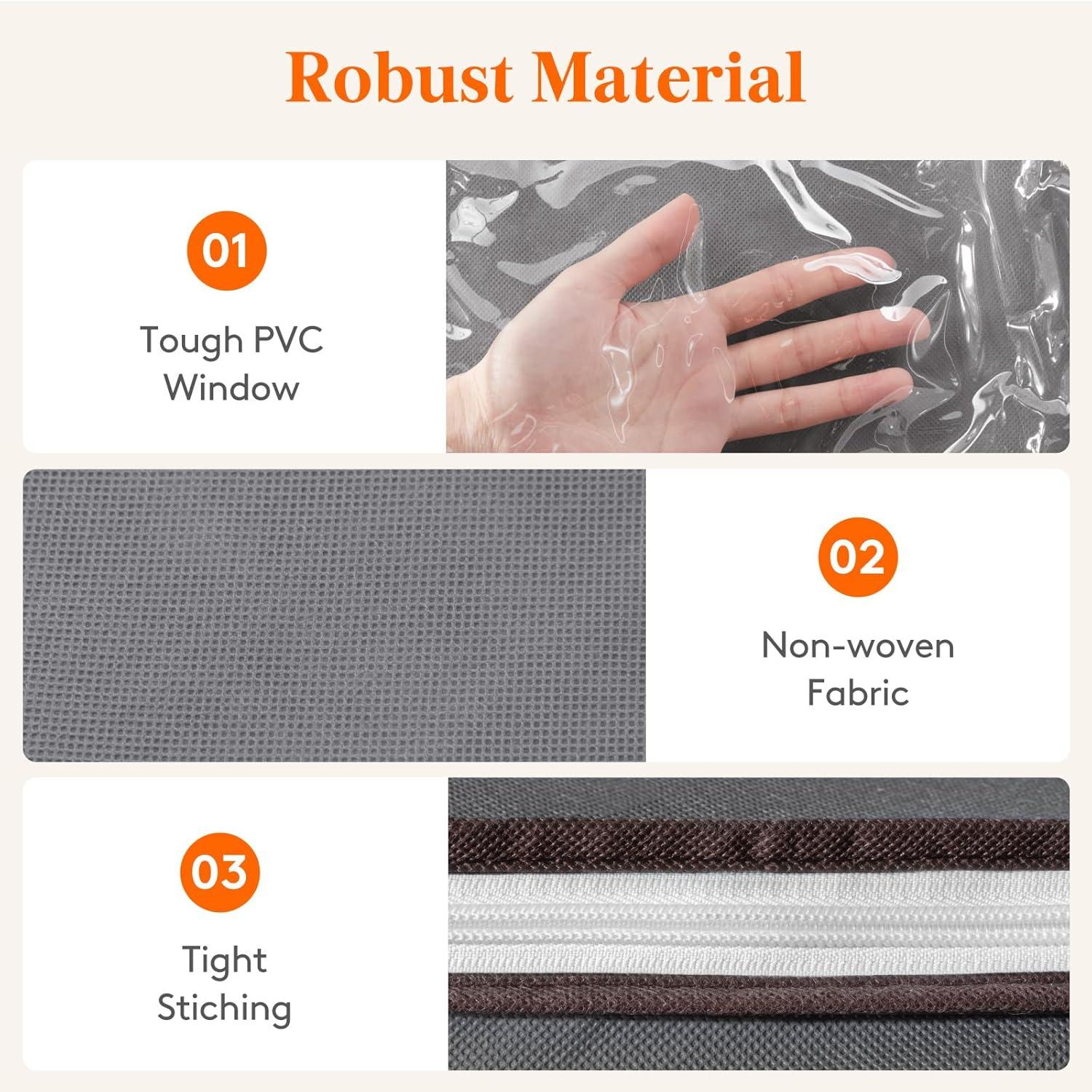 imageLifewit 120L Extra Large Blanket Storage Bags Foldable Comforter Storage with Reinforced Handles Clothes Storage Containers for King Comforter Bedding Pillow Sheet Storage Bin with Lids 3 Pack4