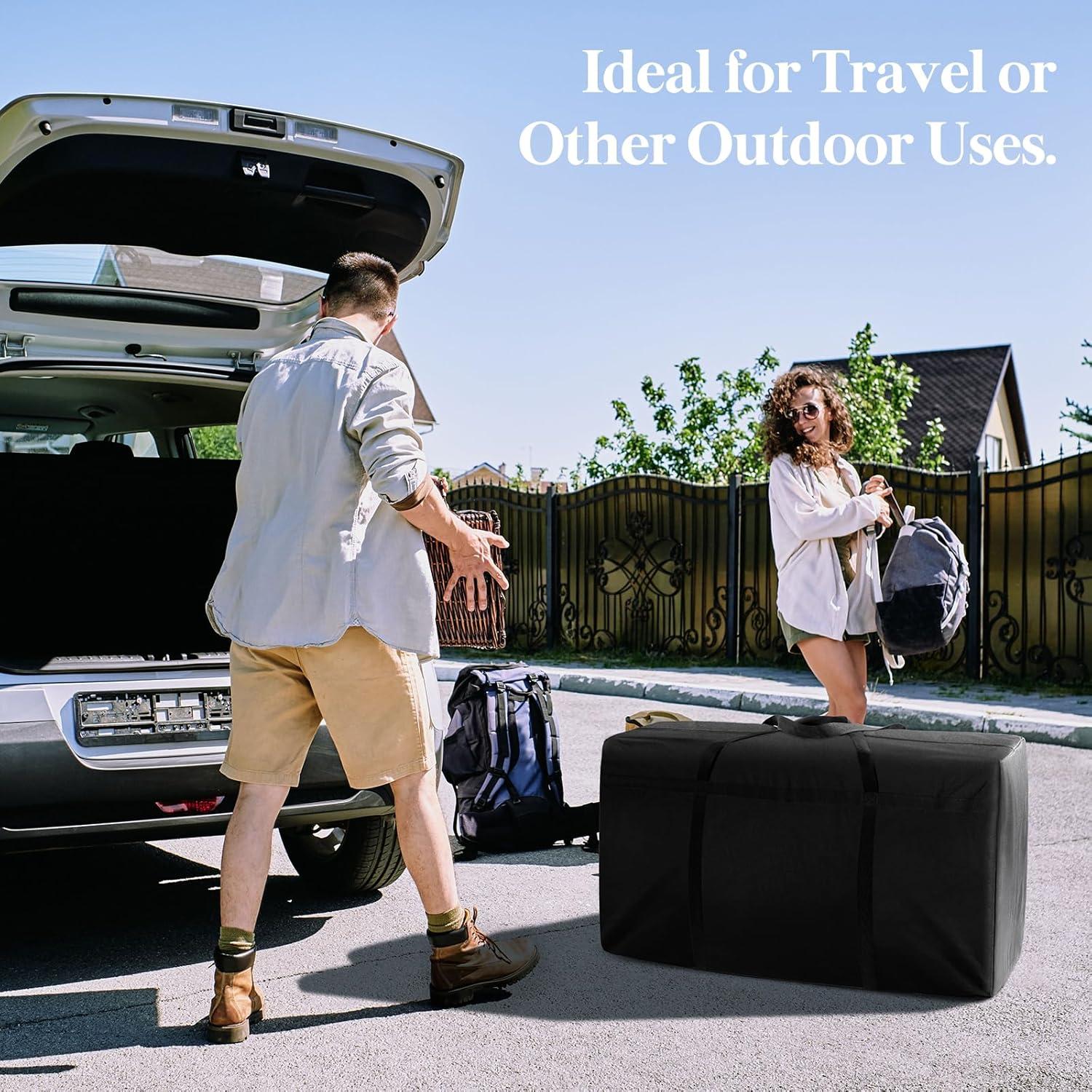 imageLifewit 120L Extra Large Storage Duffle Bag for Traveling Foldable Moving Bags with Zippers and Handles Heavy Duty Storage Bags Big Totes for Travel Camping Storage Bins with Lids for Luggage1