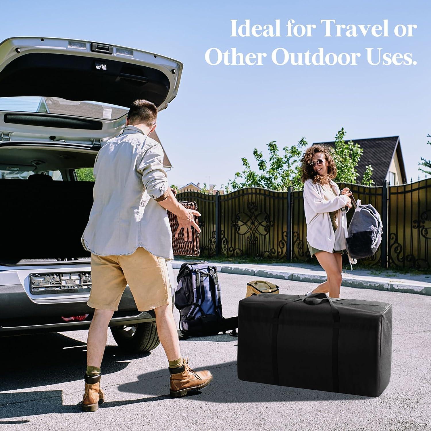 imageLifewit 120L Extra Large Storage Duffle Bag for Traveling Foldable Moving Bags with Zippers and Handles Heavy Duty Storage Bags Big Totes for Travel Camping Storage Bins with Lids for Luggage1