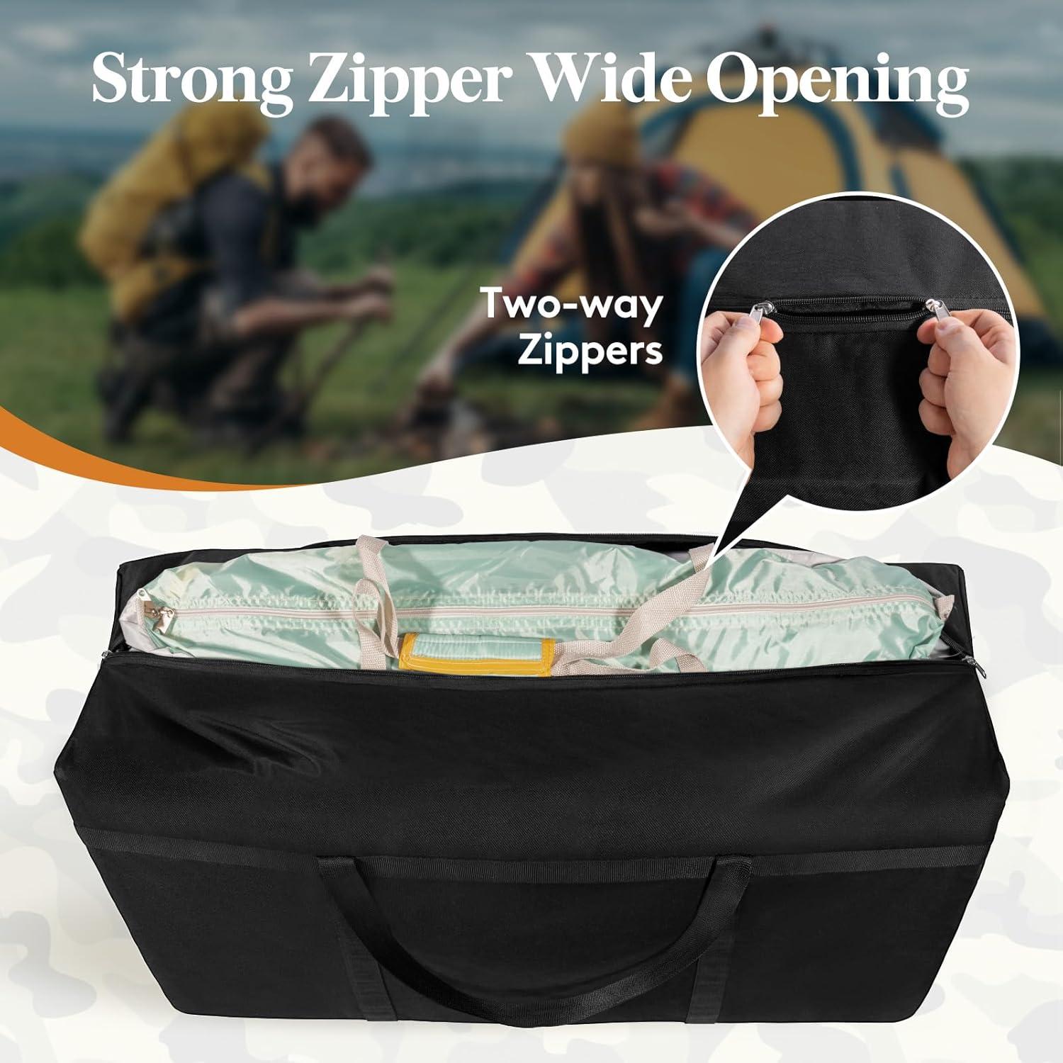 imageLifewit 120L Extra Large Storage Duffle Bag for Traveling Foldable Moving Bags with Zippers and Handles Heavy Duty Storage Bags Big Totes for Travel Camping Storage Bins with Lids for Luggage2