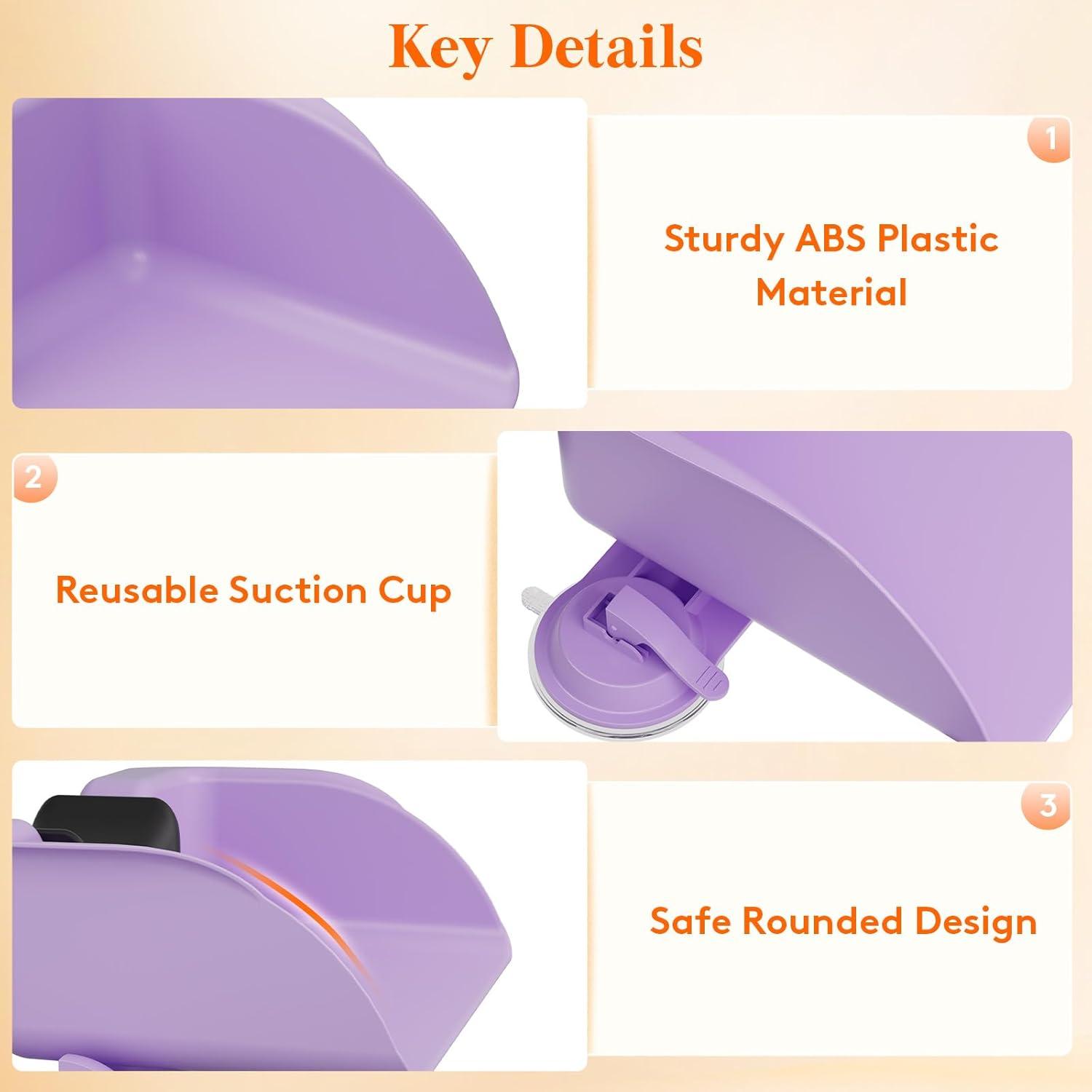 imageLifewit Hair Washing Station For Kids Neck Support Shampoo Bowl for Sink at Home Portable Shampoo Buddy for Teens Friend Elderly Purple