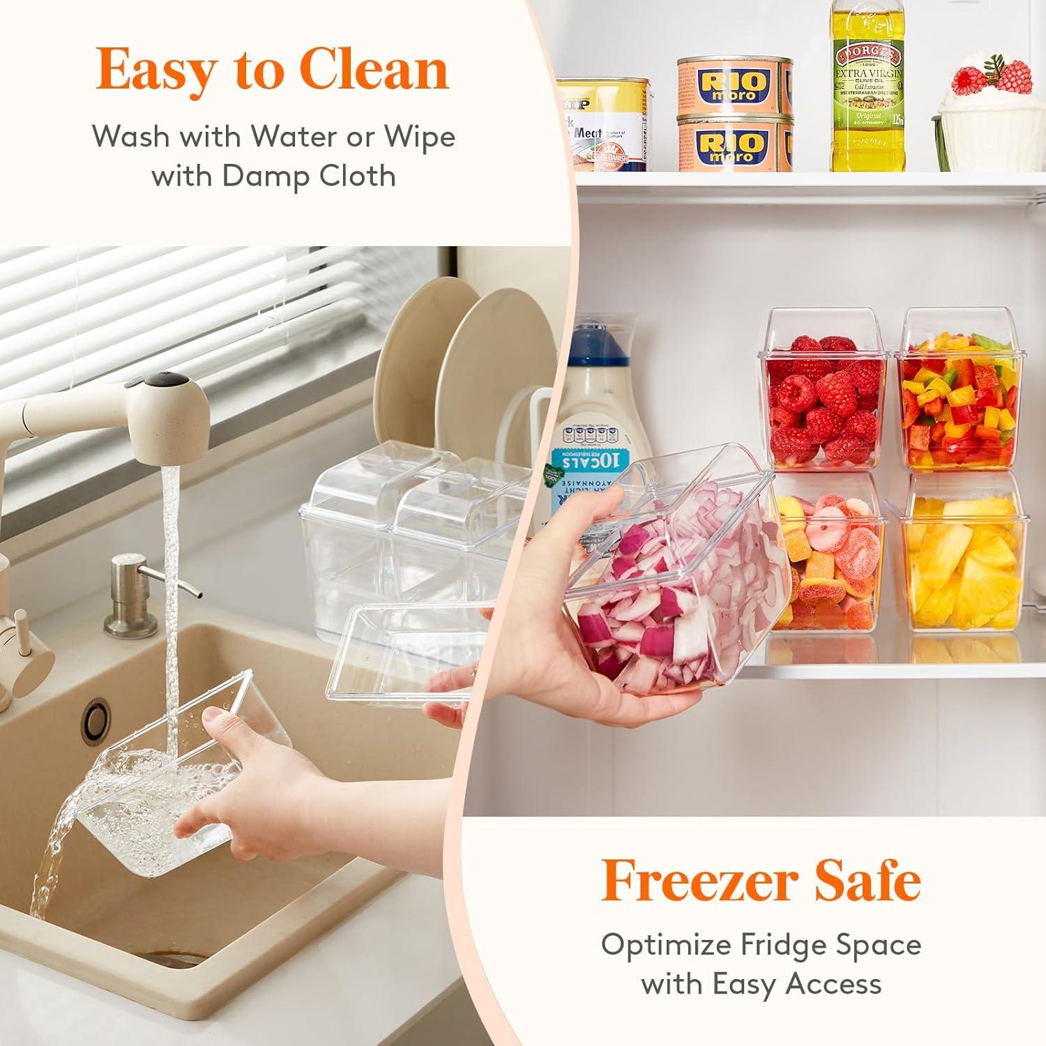 imageLifewit Ice Chilled Condiment Caddy with 5x 20oz25 cup Containers 153quot Condiment Server with Separate Lids Serving Tray Platter with Removable Dishes for Bar Fruit Salad Taco Party Garnish1