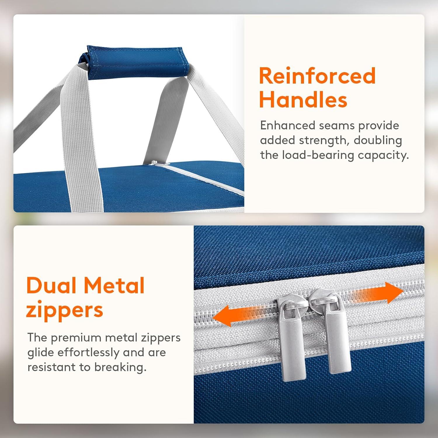 imageLifewit Insulated Casserole Carrier for Hot or Cold Food Casserole Dish Carrying Case Lasagna Holder for Potluck PartiesPicnicCookouts Fits 9quotx13quot Baking Dish GreyPure Blue