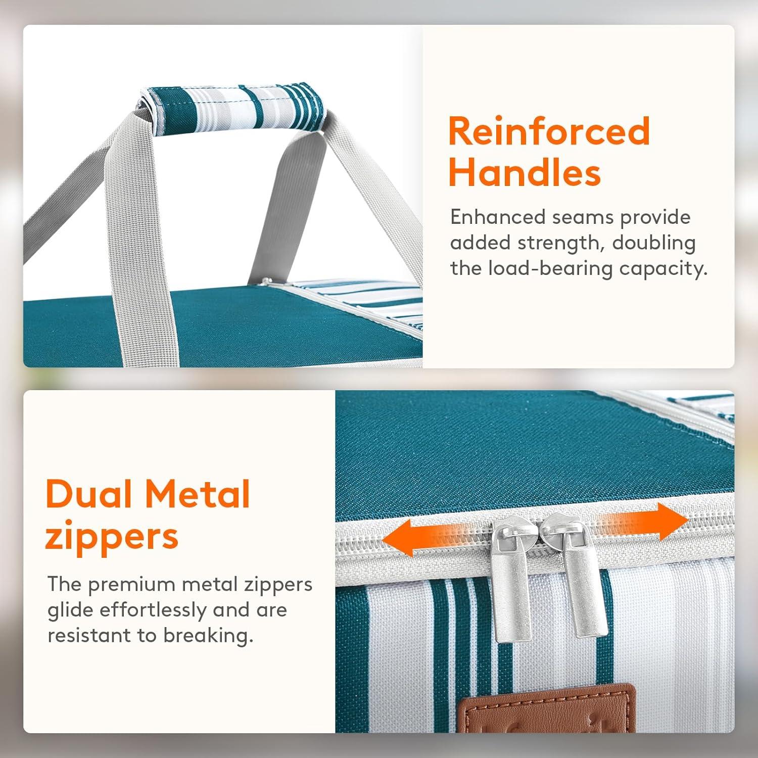 imageLifewit Insulated Casserole Carrier for Hot or Cold Food Casserole Dish Carrying Case Lasagna Holder for Potluck PartiesPicnicCookouts Fits 9quotx13quot Baking Dish GreyGreen