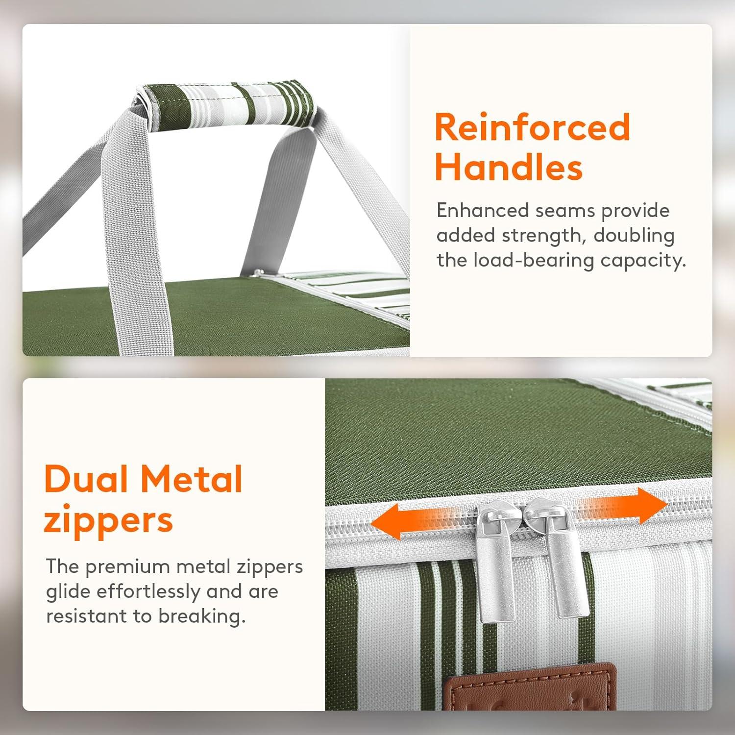 imageLifewit Insulated Casserole Carrier for Hot or Cold Food Casserole Dish Carrying Case Lasagna Holder for Potluck PartiesPicnicCookouts Fits 9quotx13quot Baking Dish GreyDark Green