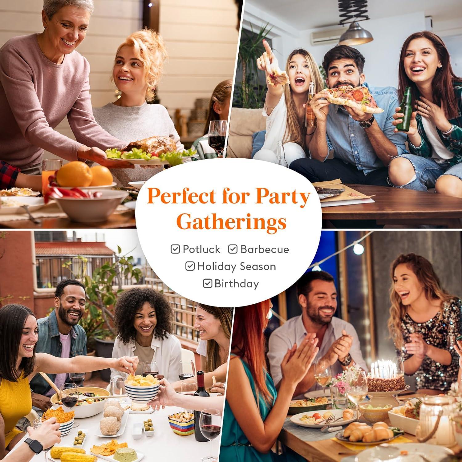 imageLifewit Insulated Double Decker Round Casserole Carrier Portable Pie Carrier Bag for Hot or Cold Food Fits 125quot Baking Dish Thermal Lunch Tote for Potluck Parties Picnic and Cookouts GreyGray