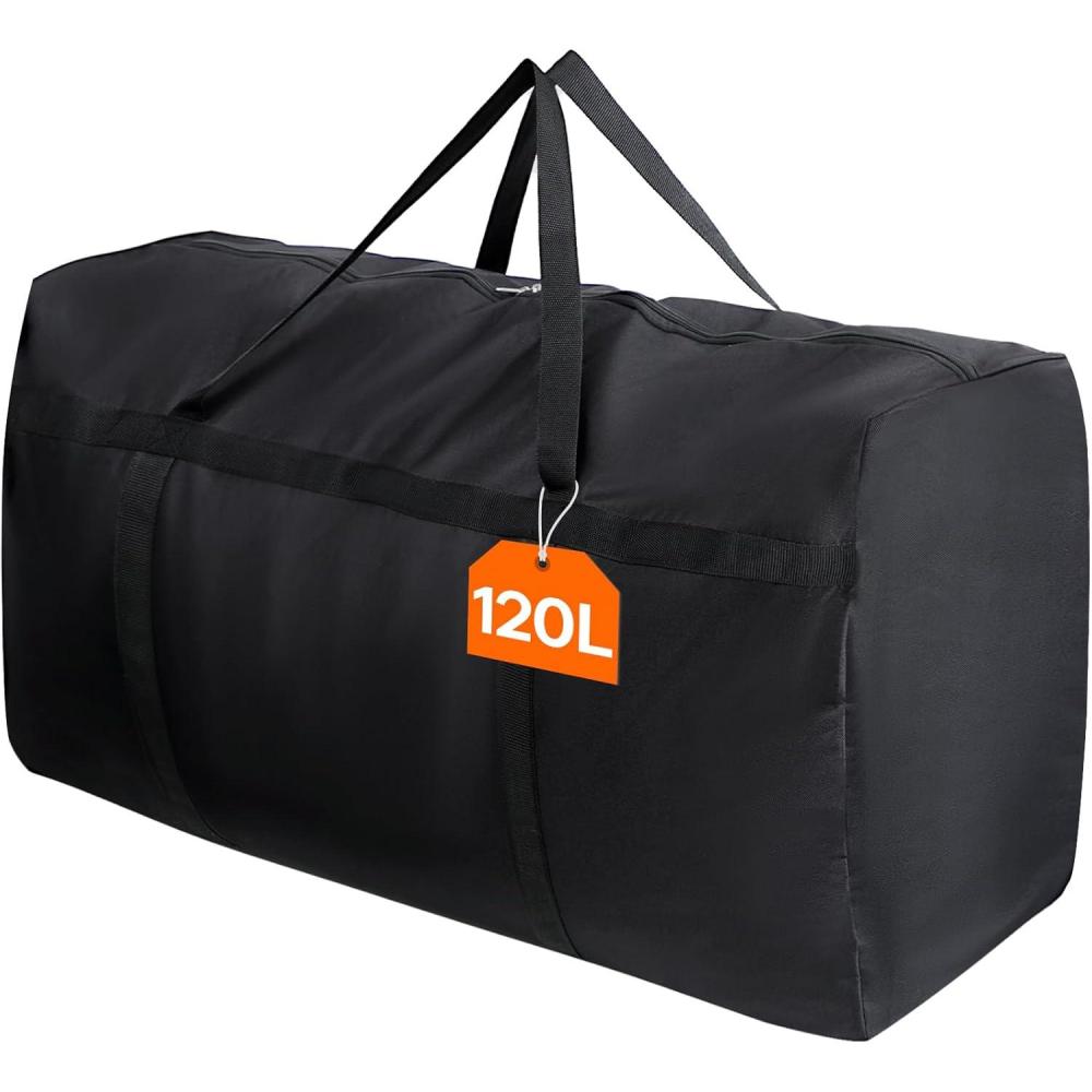imageLifewit 120L Extra Large Storage Duffle Bag for Traveling Foldable Moving Bags with Zippers and Handles Heavy Duty Storage Bags Big Totes for Travel Camping Storage Bins with Lids for Luggage1