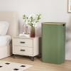 Lifewit 100L Laundry Basket with Lid, Clothes Hampers for Laundry with Bamboo Handles and A Removable Bag, Large Foldable Laundry Hamper for Bedroom, Bathroom, Dorm, Laundry Room, Beige(Green)