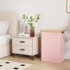 Lifewit 100L Laundry Basket with Lid, Clothes Hampers for Laundry with Bamboo Handles and A Removable Bag, Large Foldable Laundry Hamper for Bedroom, Bathroom, Dorm, Laundry Room, Beige(Pink)