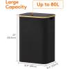 Lifewit 100L Laundry Basket with Lid, Clothes Hampers for Laundry with Bamboo Handles and A Removable Bag, Large Foldable Laundry Hamper for Bedroom, Bathroom, Dorm, Laundry Room, Beige(Black)
