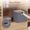 Lifewit 13 Inch Cube Storage Bins, 6 Packs Cube Storage Organizer, Foldable Decorative Fabric Storage Baskets for Organizing Home Organizers with Metal Handles for Shelves, Closet, 36L Gray(Gray)