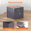 Lifewit 13 Inch Cube Storage Bins, 6 Packs Cube Storage Organizer, Foldable Decorative Fabric Storage Baskets for Organizing Home Organizers with Metal Handles for Shelves, Closet, 36L Gray(Gray)