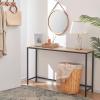 Lifewit 39.4 Inch Console Table Narrow Sofa Table with Metal Frame for Living Room Industrial Entryway Table for Hallway, Entrance, Office, Corridor, Behind Sofa, Grey Oak(Light Oak)