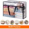 Lifewit 4 Pack Clear Clothes Storage Bags, 40L Plastic Blanket Storage Bag, Vinyl Foldable Moving Bags with Zipper, Closet Organizers and Storage Containers for Bedding, Duvet, Comforter(2)
