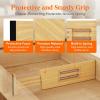 Lifewit 5 Pack 4″ High Bamboo Drawer Dividers, 12-16″ Adjustable Drawer Organizers for Clothes, Wood Dresser Drawer Divider, Expandable Deep Drawer Separators for Dresser, Kitchen, Bedroom, Bathroom(8)
