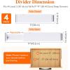 Lifewit 5 Pack Drawer Dividers 4″ High, 11-17″ Adjustable Dresser Drawer Organizers for Clothes, Expandable Dresser Separators in Bedroom/Bathroom/Kitchen/Vanity/Office Organization and Storage, White(4)