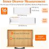 Lifewit 5 Pack Drawer Dividers Plastic 6″ High, 13.5-22″ Adjustable Drawer Organizers for Clothes, Expandable Dresser Separators in Bedroom/Bathroom/Kitchen/Fridge/Office Organization and Storage(16)