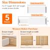 Lifewit 5 Pack Drawer Dividers Plastic 6″ High, 13.5-22″ Adjustable Drawer Organizers for Clothes, Expandable Dresser Separators in Bedroom/Bathroom/Kitchen/Fridge/Office Organization and Storage(5)
