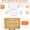 Lifewit 5 Pack Drawer Dividers Plastic 6″ High, 13.5-22″ Adjustable Drawer Organizers for Clothes, Expandable Dresser Separators in Bedroom/Bathroom/Kitchen/Fridge/Office Organization and Storage(10)