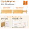 Lifewit 6 Pack 5″ Deep Bamboo Drawer Dividers, 17.5-22″ Expandable Drawer Organizers for Clothes, Adjustable Dresser Drawer Divider, Clothing Drawer Separators for Dresser, Bedroom, Bathroom, Kitchen(6)