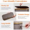 Lifewit 65L Slim Laundry Hamper with Lid, Narrow Laundry Basket with Removable Bag & Bamboo Handles, Fodable Thin Dirty Clothes Hamper for Laundry Collapsible Bin for Bathroom Bedroom Dorm, Dark Gray(Brown)