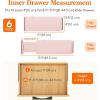 Lifewit 9 Pack Drawer Dividers 4″ High, 11-17″ Adjustable Drawer Organizers for Clothes, Expandable Dresser Separators in Bedroom/Bathroom/Kitchen/Fridge/Office Organization and Storage, White(Pink)