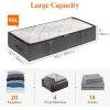 Lifewit 90L 4 Pack Under Bed Storage Containers, Large Capacity Blanket Storage Bags with Reinforced Handle, Organization and Storage for Comforters, Sheets, Clothes, Bedroom, College Dorm, Grey(Gray)