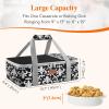 Lifewit Casserole Carrier for Hot or Cold Food, Insulated Casserole Baking Dish Bag Food Carrier, Lasagna Holder for Potluck/Parties/Picnic/Cookouts, Fits 9″x13″ Baking Dish, Grey(Black)