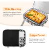 Lifewit Casserole Carrier for Hot or Cold Food, Insulated Casserole Baking Dish Bag Food Carrier, Lasagna Holder for Potluck/Parties/Picnic/Cookouts, Fits 9″x13″ Baking Dish, Grey(Black)