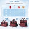 Lifewit Cooler Bag 30/50/60 Cans Collapsible and Insulated Large Lunch Bag Leakproof Soft Cooler Portable Tote for Camping/BBQ/Family Outdoor Activities(Burgendy)