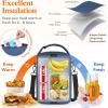 Lifewit Expandable Lunch Box for Men, Insulated Lunch Bag, Portable Cooler Bag with Shoulder Straps and 2 Ice Packs for Men Women Adult for Work College Travel, 6.5L 12 Cans Black(Blue)
