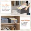 Lifewit Extra Large Trapezoid Closet Storage Bins for Shelf, 6 Packs Non-woven Fabric Closet Organizer Baskets with Handles, Foldable Clothes Containers Boxes for Clothing, Book, Purse Light Gray(Gray)