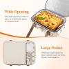 Lifewit Insulated Casserole Carrier for Hot or Cold Food, Casserole Dish Bag Carrying Case, Lasagna Lugger Holder for Potluck/Parties/Picnic/Cookouts, Fits 9″x13″ Baking Dish, Grey(Beige)