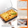 Lifewit Insulated Casserole Carrier for Hot or Cold Food, Casserole Dish Carrying Case, Lasagna Holder for Potluck Parties/Picnic/Cookouts, Fits 9″x13″ Baking Dish, Grey(Beige)