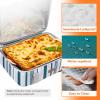 Lifewit Insulated Casserole Carrier for Hot or Cold Food, Casserole Dish Carrying Case, Lasagna Holder for Potluck Parties/Picnic/Cookouts, Fits 9″x13″ Baking Dish, Grey(Green)