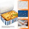 Lifewit Insulated Casserole Carrier for Hot or Cold Food, Casserole Dish Carrying Case, Lasagna Holder for Potluck Parties/Picnic/Cookouts, Fits 9″x13″ Baking Dish, Grey(Blue)
