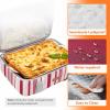 Lifewit Insulated Casserole Carrier for Hot or Cold Food, Casserole Dish Carrying Case, Lasagna Holder for Potluck Parties/Picnic/Cookouts, Fits 9″x13″ Baking Dish, Grey(Red)