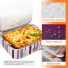 Lifewit Insulated Casserole Carrier for Hot or Cold Food, Casserole Dish Carrying Case, Lasagna Holder for Potluck Parties/Picnic/Cookouts, Fits 9″x13″ Baking Dish, Grey(Purple)