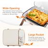 Lifewit Insulated Casserole Carrier for Hot or Cold Food, Casserole Dish Carrying Case, Lasagna Holder for Potluck Parties/Picnic/Cookouts, Fits 9″x13″ Baking Dish, Grey(Beige)