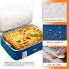 Lifewit Insulated Casserole Carrier for Hot or Cold Food, Casserole Dish Carrying Case, Lasagna Holder for Potluck Parties/Picnic/Cookouts, Fits 9″x13″ Baking Dish, Grey(Pure Blue)