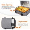 Lifewit Insulated Casserole Carrier for Hot or Cold Food, Casserole Dish Carrying Case, Lasagna Holder for Potluck Parties/Picnic/Cookouts, Fits 9″x13″ Baking Dish, Grey(Grey)