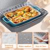 Lifewit Insulated Casserole Carrier for Hot or Cold Food, Thermal Lasagna Lugger Tote, Casserole Dish Carrier for Potluck Parties Picnic, Fits 9″x13″ Baking Dish, Gray(Gray)