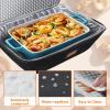 Lifewit Insulated Casserole Carrier for Hot or Cold Food, Thermal Lasagna Lugger Tote, Casserole Dish Carrier for Potluck Parties Picnic, Fits 9″x13″ Baking Dish, Gray(Black)