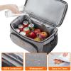 Lifewit Insulated Cooler Bag, 32/48 Can Large Leakproof Beach Cooler, Lightweight Portable Double Layer Soft-Sided Travel Ice Chest for Camping, Kayaking, Road Trips, Grocery Shopping(Gray)