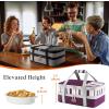 Lifewit Insulated Double Casserole Carrier Thermal Lunch Tote for Potluck Parties, Picnic, Beach, Fits 9 x 13 Inches Casserole Dish, Expandable by Mid Zipper, Grey(Purple)