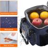Lifewit Medium Lunch Bag Insulated Lunch Box Soft Cooler Cooling Tote for Adult Men Women, Dark Gray 12-Can (9L)(Dark Blue)