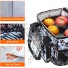 Lifewit Medium Lunch Bag Insulated Lunch Box Soft Cooler Cooling Tote for Adult Men Women, Dark Gray 12-Can (9L)(Flower)