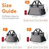 Lifewit Medium Lunch Bag Insulated Lunch Box Soft Cooler Cooling Tote for Adult Men Women, Dark Gray 12-Can (9L)(Gray)