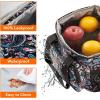 Lifewit Medium Lunch Bag Insulated Lunch Box Soft Cooler Cooling Tote for Adult Men Women, Dark Gray 12-Can (9L)(Paisley)
