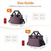 Lifewit Medium Lunch Bag Insulated Lunch Box Soft Cooler Cooling Tote for Adult Men Women, Dark Gray 12-Can (9L)(Purple)